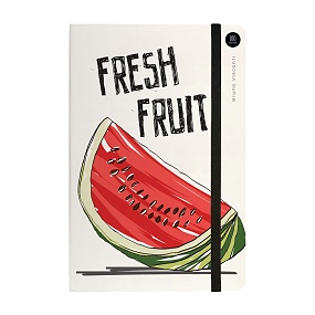 ЗАПИСНАЯ КНИЖКА "MEGAPOLIS JOURNAL" А5, 100 Л.  НА РЕЗИНКЕ "FRESH & FRUITY", В КЛЕТКУ
Арт. 3-477/12