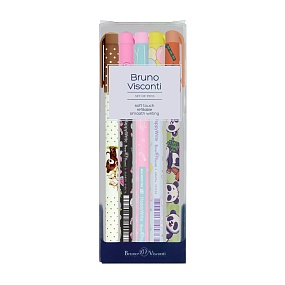 НАБОР ИЗ 5-ТИ РУЧЕК "HappyWrite. Микс 4" ШАРИКОВЫХ 0.5 ММ, СИНЯЯ
Арт. 20-0215-5/8