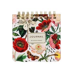 "POCKET JOURNAL" 90 х 90 мм, 60 Л,  НА ГРЕБНЕ "ПИОНЫ"
Арт. 3-649/02