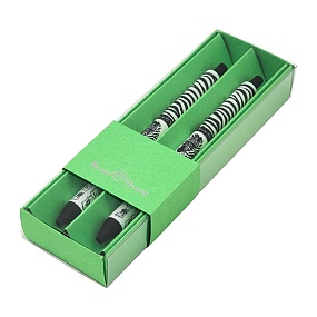 Набор BrunoVisconti®
из 2-х шариковых автоматических  ручек
"ARTCLICK"0.5 мм, синий, в картонном салатовом  футляре "Человекозебра"
Арт. 20-0281/1616