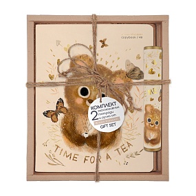 Набор подарочный "LOVE ME. FRIENDS.Медвежонок" (две тетради и ручка в тубе)
Арт. 7-48-1394-3/3