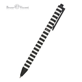 Ручка шариковая автоматическая BrunoVisconti®
0.5 мм, синий
ArtClick "BLACK&WHITE. Полоски"
Арт. 20-0281/27