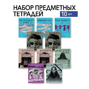 НАБОР ТЕМАТИЧЕСКИХ ТЕТРАДЕЙ "BOYS SERIES С" (10 предметов)
Арт. 7-48-1410-10