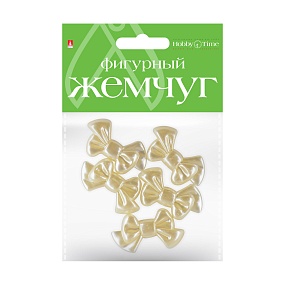 БУСИНЫ ФИГУРНЫЕ ПОД ЖЕМЧУГ "БАНТИКИ", 35 ММ
Арт. 2-372/30