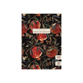 Бумага для акварели BrunoVisconti®
А4 (215 х 300 мм)
"FLORA.ГРАНАТ " 20 л.
Арт. 4-160