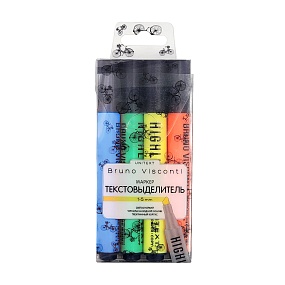 Текстовыделитель BrunoVisconti®
набор 4 цвета, "UNITEXT"
желтый, зеленый, голубой, оранжевый
Арт. 22-0019