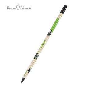 Карандаш BrunoVisconti®
чернографитовый, НВ, грифель 3 мм
KIDS "ПАНДА", с ластиком
Арт. 21-0072/06
