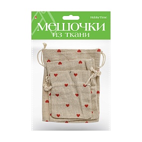 ПОДАРОЧНЫЕ МЕШОЧКИ ИЗ ТКАНИ, 3 ШТ, 3 Р-РА, ВИД 13
Арт. 2-240/13