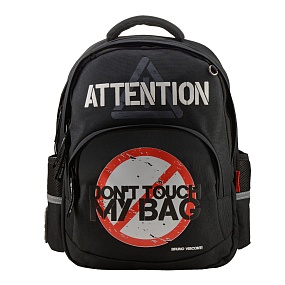 Рюкзак BrunoVisconti®
классический 
черный с эргономичной спинкой
«НЕ ПРИКАСАЙСЯ!»
Арт. 12-002-158/01