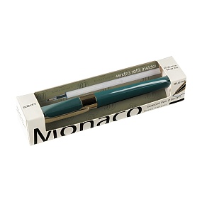 Ручка шариковая BrunoVisconti®
"MONACO" цвет корпуса зеленый
0.5 мм, в футляре
Арт. 20-0125/03-02