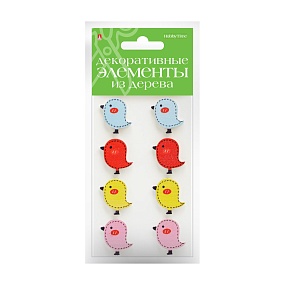 ДЕКОР ИЗ ДЕРЕВА. КРАШЕНЫЙ, НАБОР №19 "ПТИЧКИ"
Арт. 2-358/06